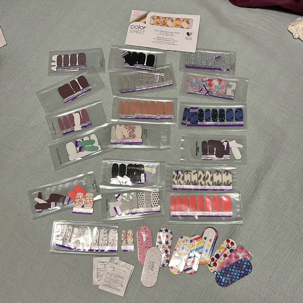 Color Street nail polish strips mixed lot